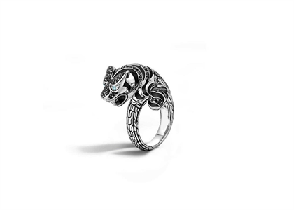 Leopard Mens Ring